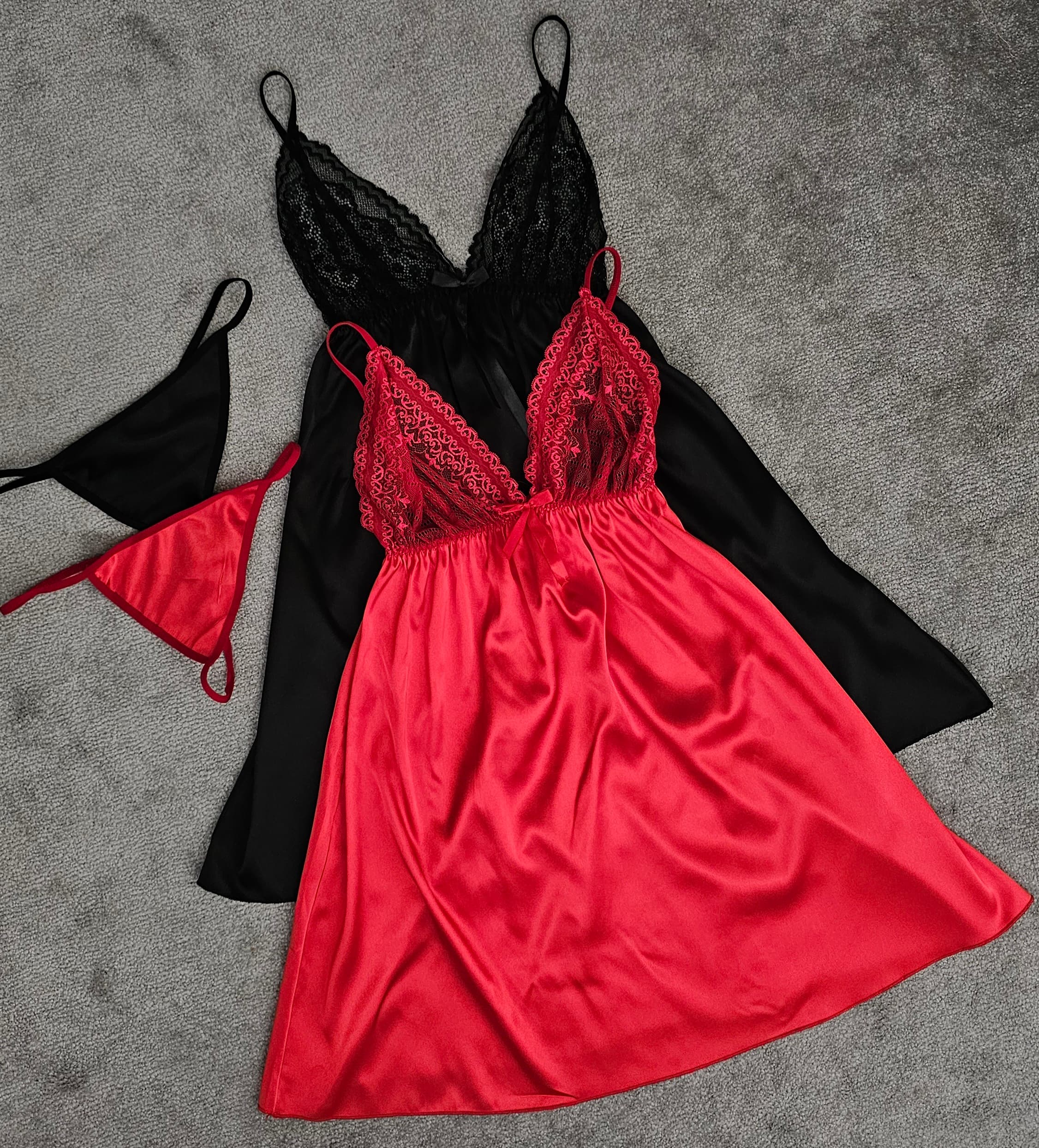 لباس خواب ساتن زنانه مدل بالاتور کد ۰۸۴