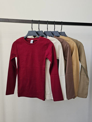 بلوز یقه گرد پنبه زنانه کد ۱۴۴