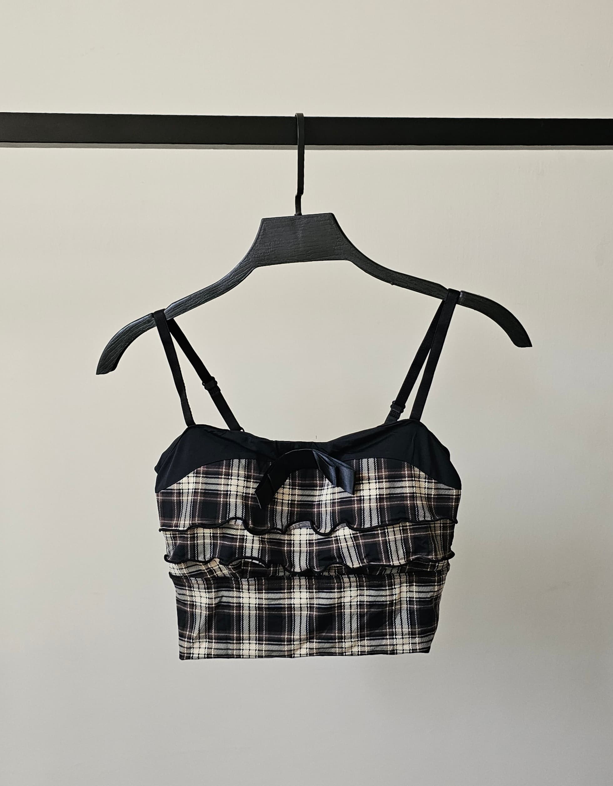 کراپ فانتزی چهارخونه کاپ دار زنانه کد 189