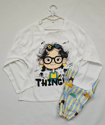 بلوز شلوار راحتی پینترستی زنانه وارداتی کد 198