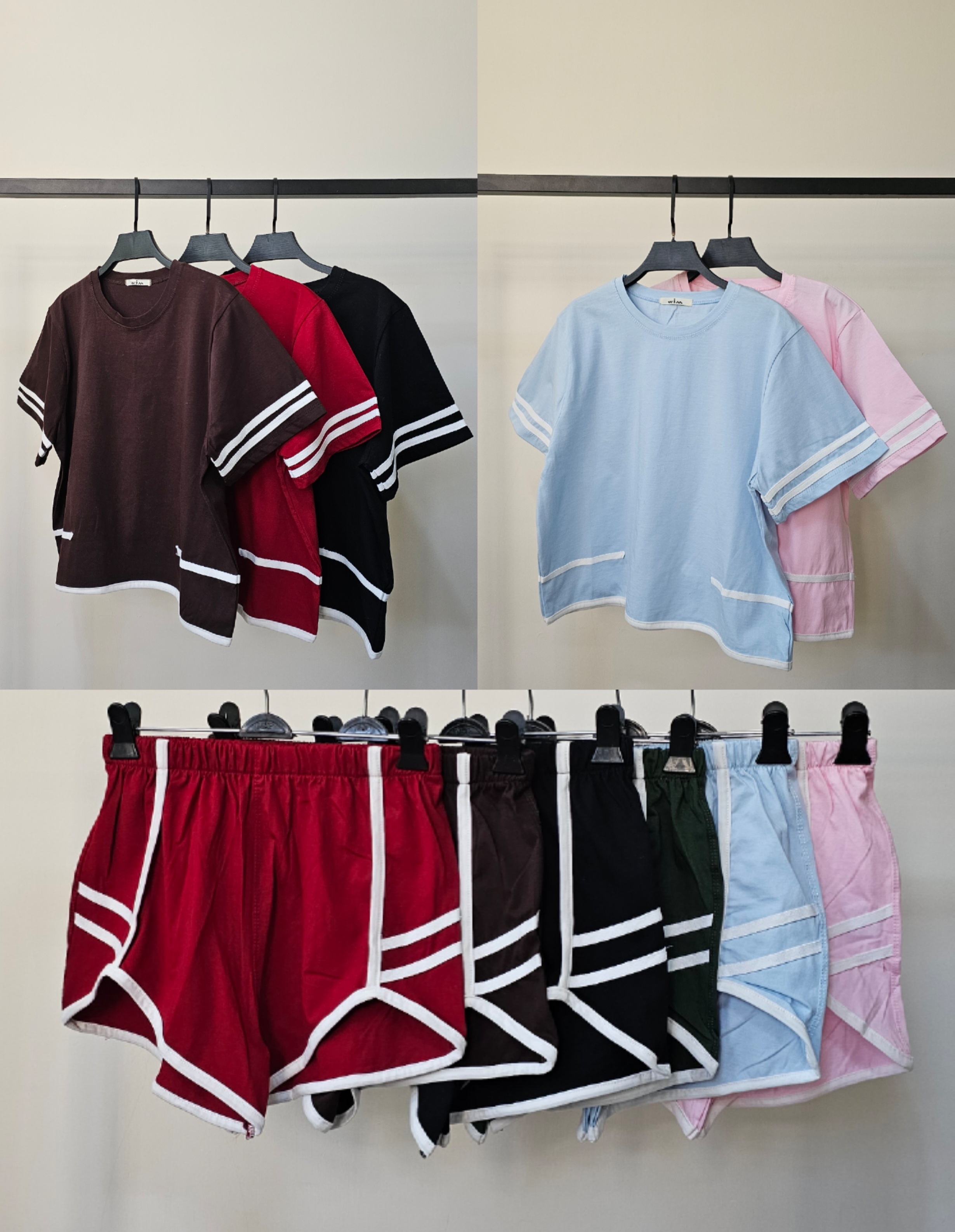 ست کراپ شورتک اسپرت زنانه کد 223