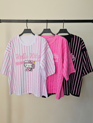 تیشرت باکسی وارداتی مدل کیتی زنانه کد 246