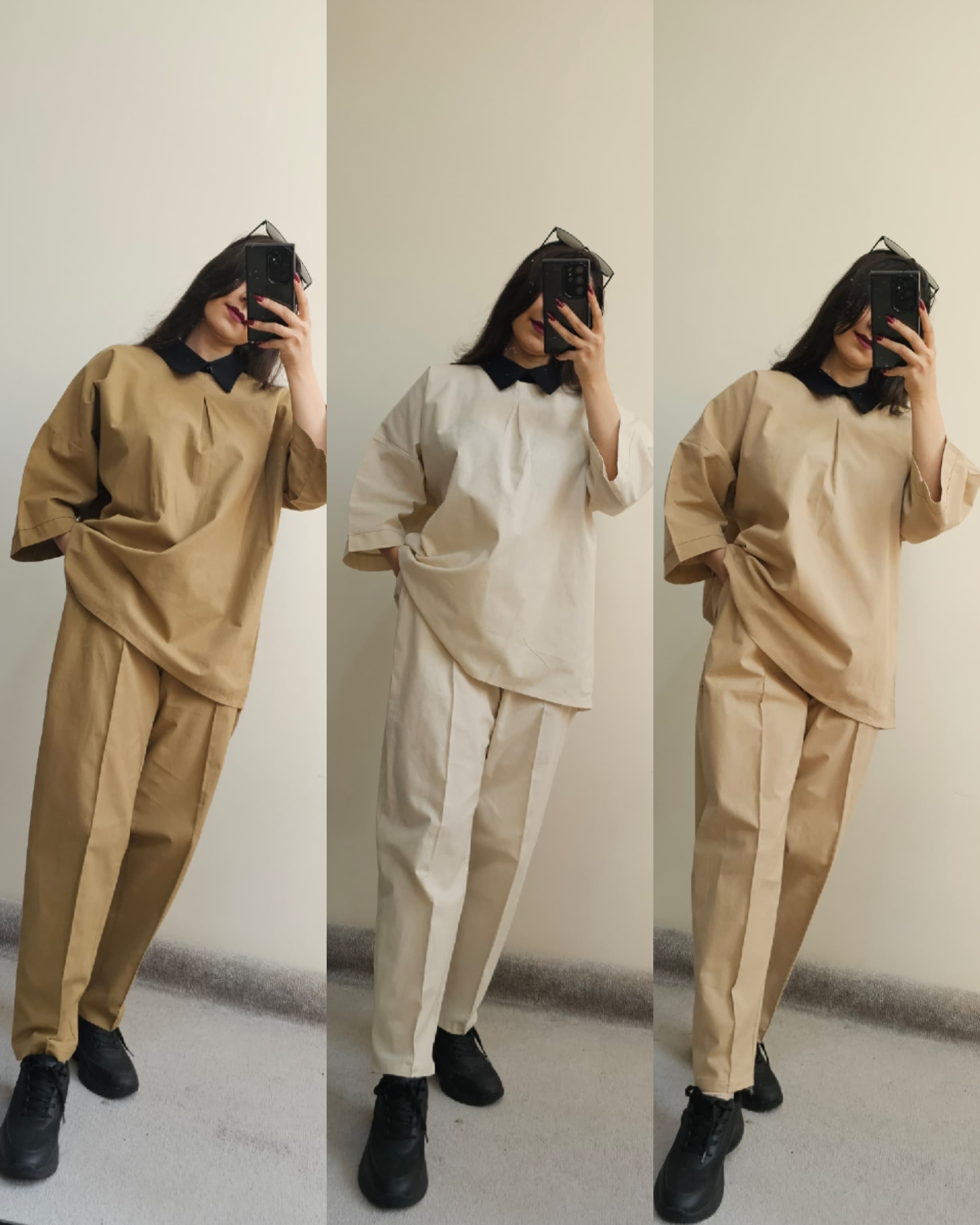 ست شومیز شلوار کلاسیک زنانه کد 2۷4