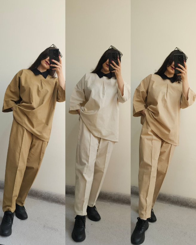 ست شومیز شلوار کلاسیک زنانه کد 2۷4
